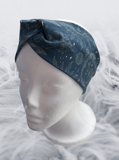 Handmade Knotted Headband for Women | Soft Fabric | Comfortable Adult Headband | Boho/Celestial Hair Accessory