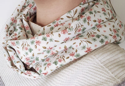 Flower Meadow Crinkle Infinity Scarf 100% Polyester