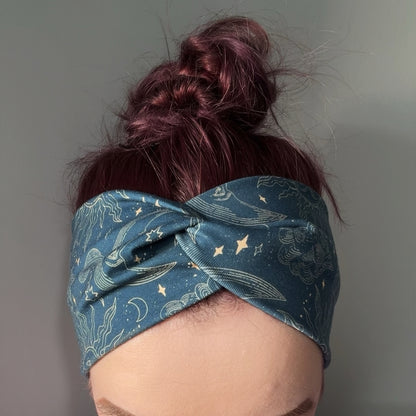 Handmade Knotted Headband for Women | Soft Fabric | Comfortable Adult Headband | Boho/Celestial Hair Accessory