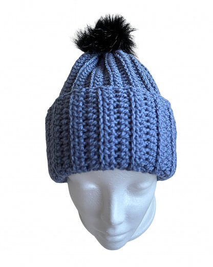 Crochet Winter Hat | Handmade in Adult Size Approx 56cm Circumference