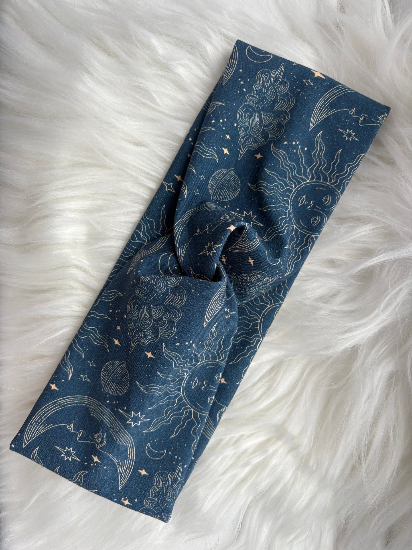Handmade Knotted Headband for Women | Soft Fabric | Comfortable Adult Headband | Boho/Celestial Hair Accessory