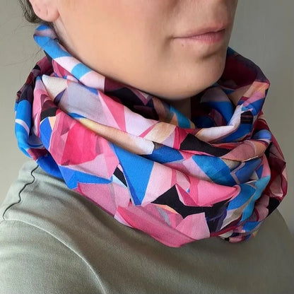 Prism Shard Lightweight Infinity Scarf 100% Viscose
