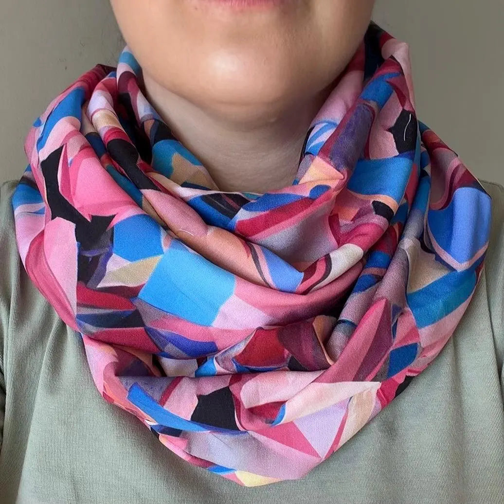 Prism Shard Lightweight Infinity Scarf 100% Viscose